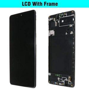 Samsung Galaxy A71 LCD Touch Screen Replacement with Frame